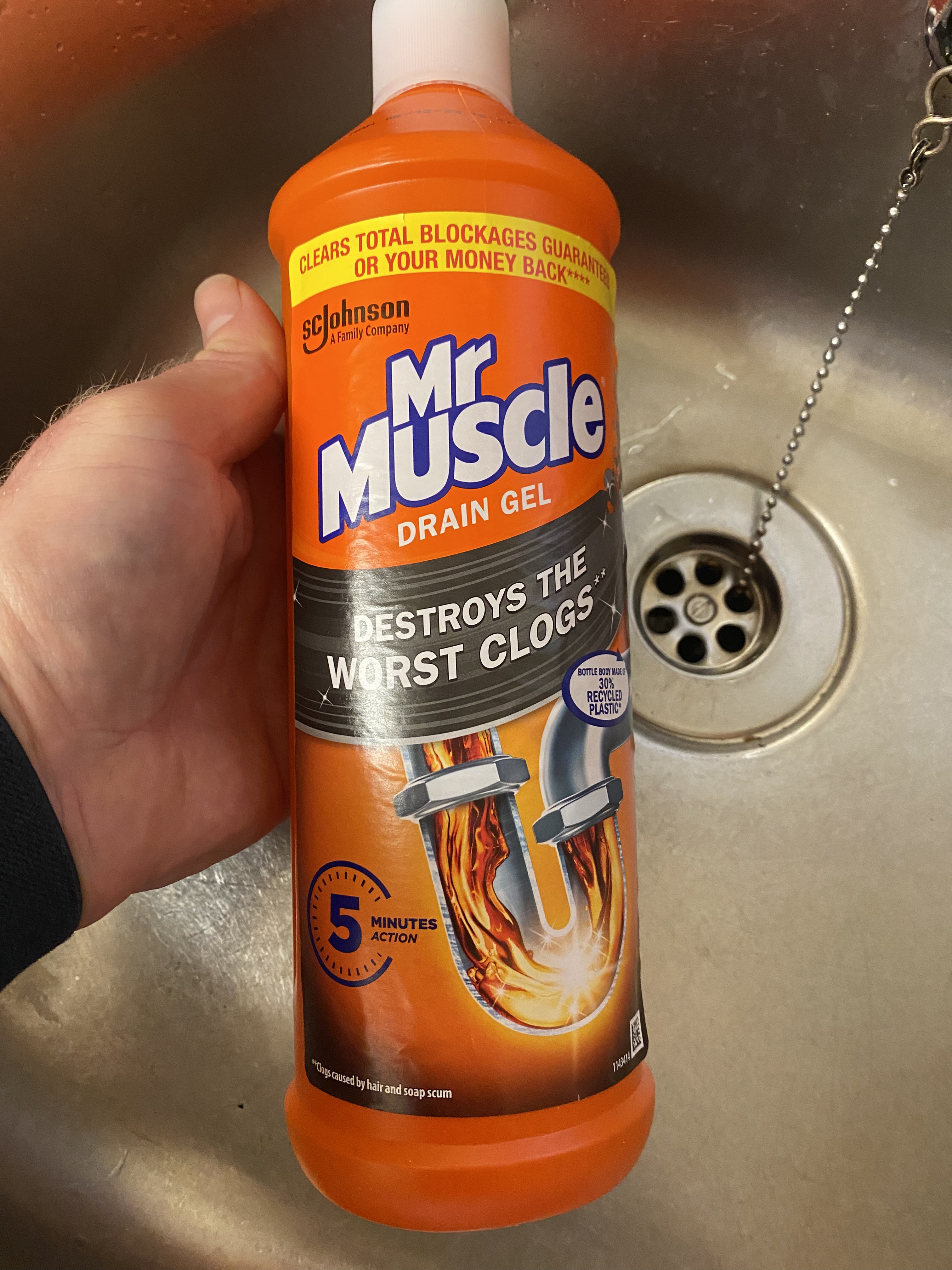 Review : Mr. Muscle Drain Unblocker Sink & Drain Cleaner